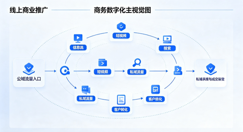 大石桥市线上商业推广怎么做？全域流量闭环搭建与低成本转化实战指南